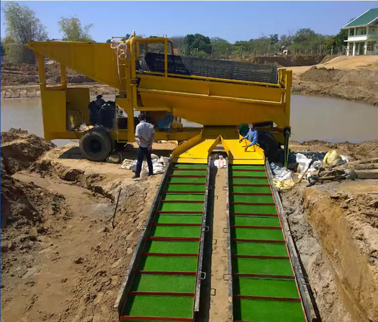 Hordozható mobil aranymosó kosár